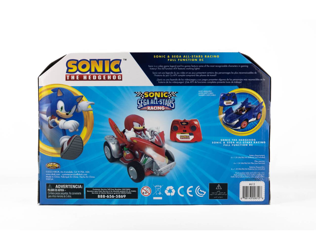 KNUCKLES THE ECHIDNA CARRO CONTROL
