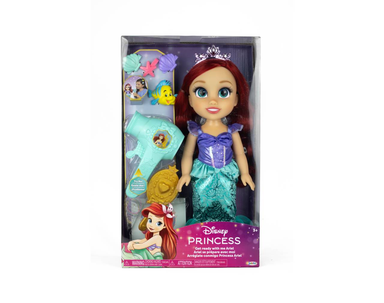 DISNEY PRINCESAS MUÑECA ARREGLATE CONMIGO, ARIEL