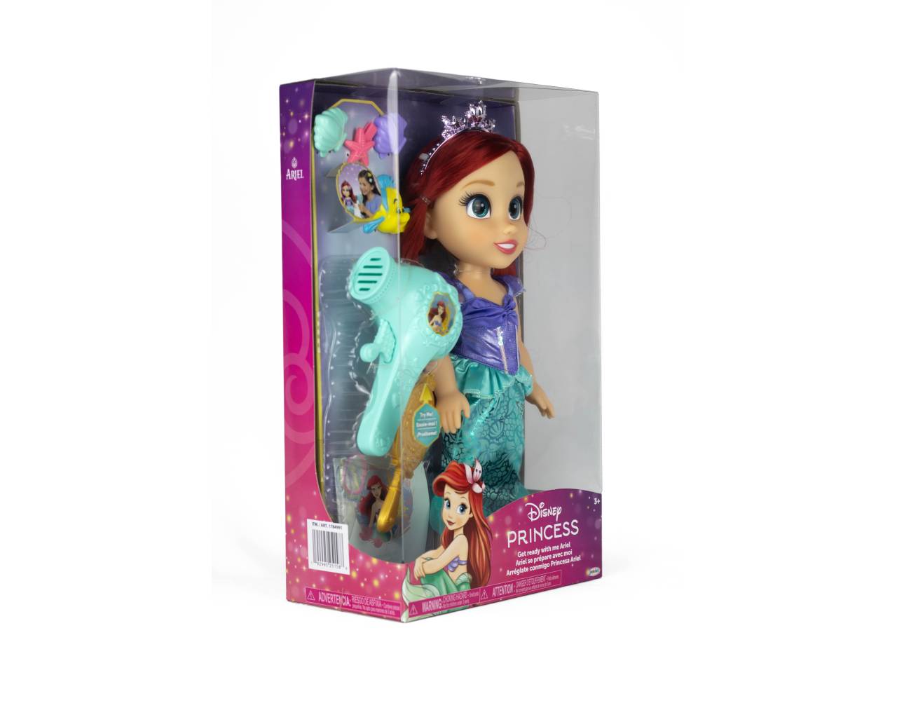 DISNEY PRINCESAS MUÑECA ARREGLATE CONMIGO, ARIEL