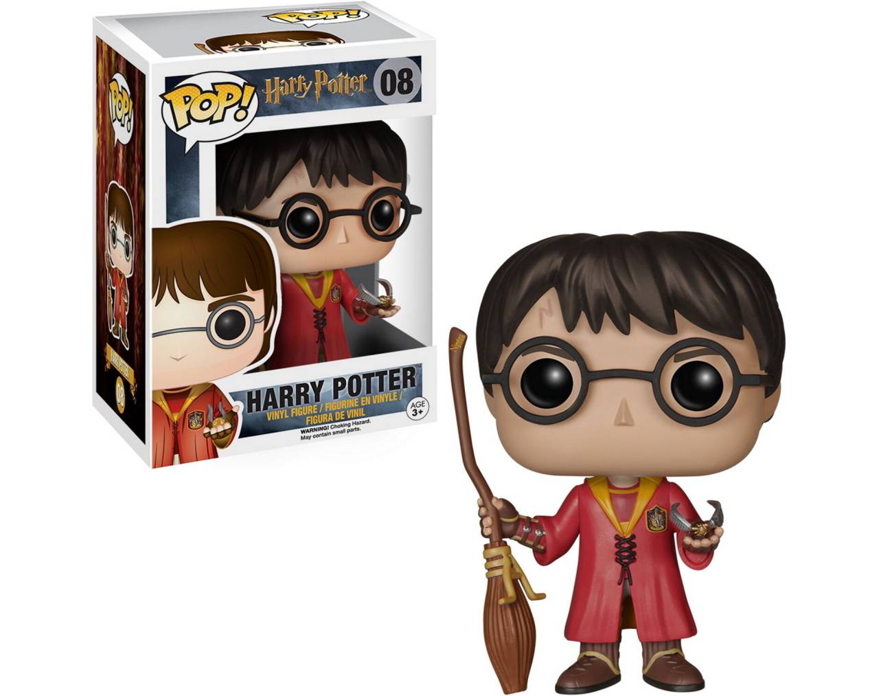 Funko Pop! Harry Potter (Quidditch) - Con Snitch dorada y Escoba