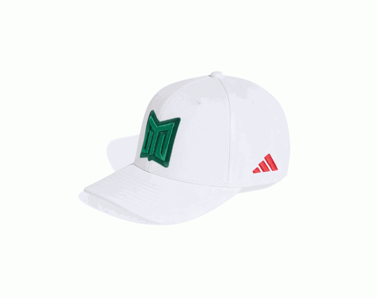Gorra semicurva snapback para Fútbol Fifa World Cup Selección Nacional de México unisex Blanca 