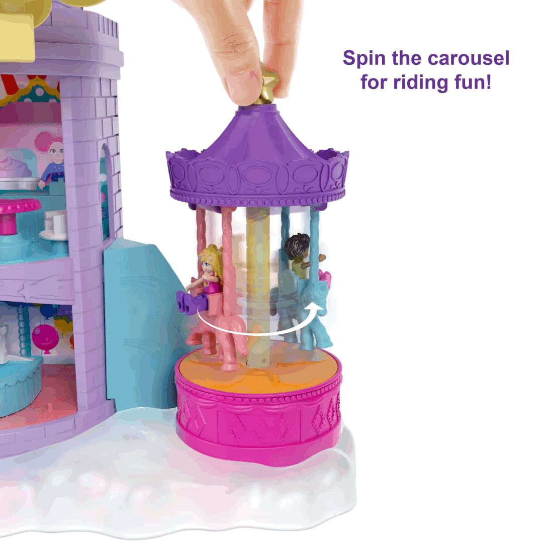 Polly Pocket Rainbow Funland Theme Park - Parque Diversiones Fantasía
