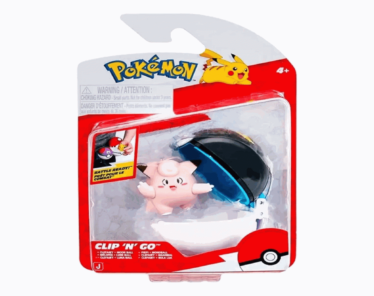 Pokémon Clip 'N' Go: Clefairy & Poké Ball - Jazwares