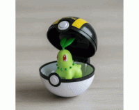 Figura Jazwares- Clip N Go Chikorita Pokémon Ultra Ball