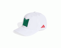 Gorra semicurva snapback para Fútbol Fifa World Cup Selección Nacional de México unisex Blanca 